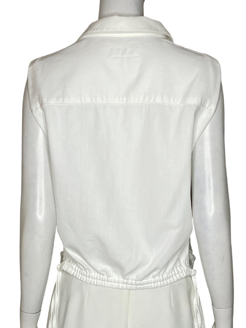 Blusa Rag & Bone Cuello v Blanco - Talla XS