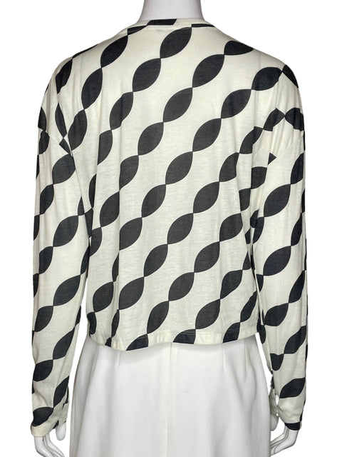 Blusa Sixxta Sello Estampado Beige - Talla S