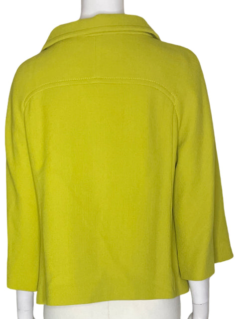Chaqueta Armani Liso Cuello Botones Verde - Talla 6