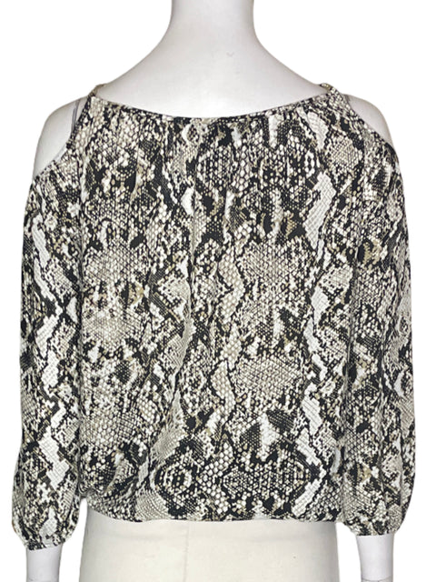 Blusa Inc Estampado Tiras Manga larga Marrón - Talla M