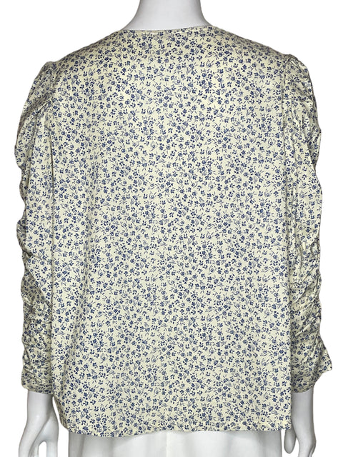 Blusa Udel Estampado Floral Azul - Talla XL