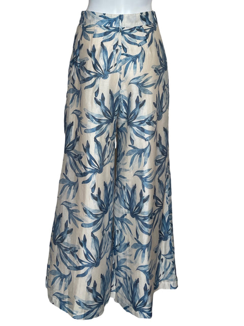 Pantalón Aakaa Wide-leg Azul - Talla M