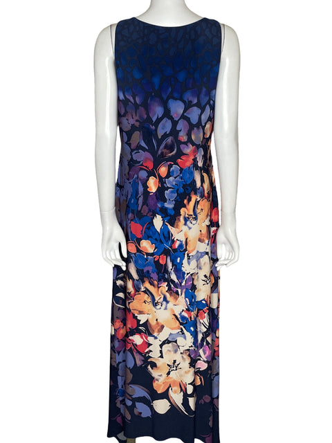 Vestido Tommy Bahama Flourescent flora Maxi Azul - Talla M