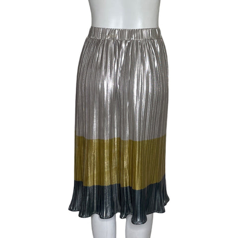 Falda She+sky Midi Plisado Beige - Talla S