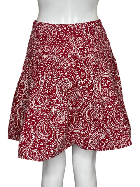 Falda Tommy Hilfiger Cachemira Bolsillos Rojo - Talla 0