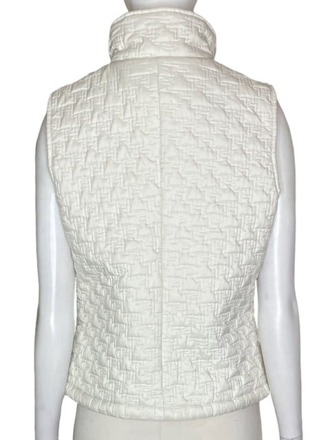 Chaqueta Tommy Hilfiger Zipper Sin mangas Bolsillo Blanco - Talla M
