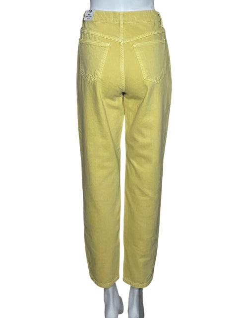 Pantalón Mango Mom High-waist Amarillo - Talla 6