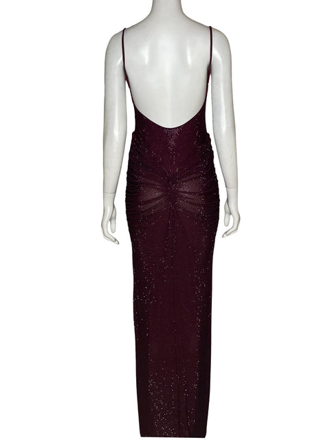 Vestido De Fiesta Meshki Brillo Rojo - Talla S