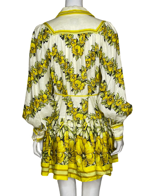 Vestido Alemais Estampado Floral Amarillo - Talla 4