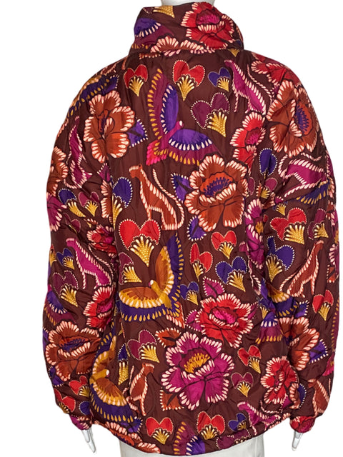 Chaqueta FarmRio Estampado Acolchado Manga larga Marron - Talla M