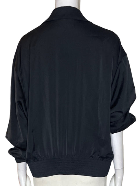 Chaqueta Adidas Liso Franjas Manga larga Negro - Talla L