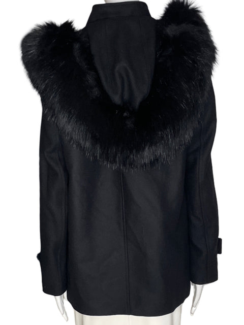 Chaqueta Zara Zipper Correa Plumas Negro - Talla L