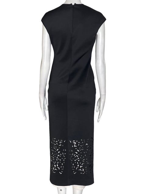 Vestido Clover Canyon Troquelado Ajustado Sin mangas Negro - Talla S