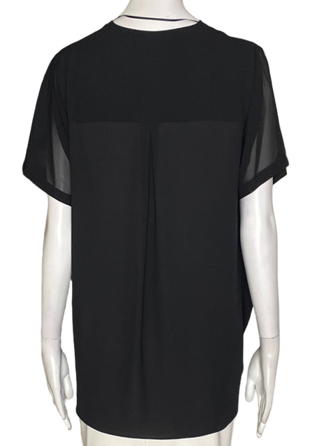 Blusa Bill Cost Liso Manga corta Negro - Talla XL