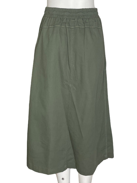 Falda Style & Gg Midi Bolsillos Verde - Talla S