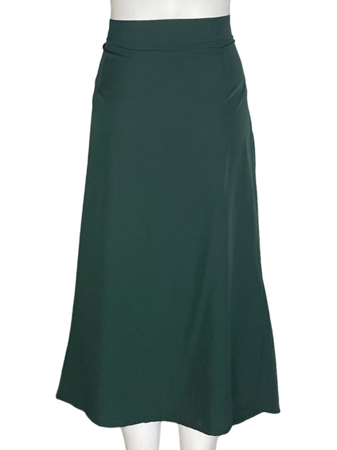 Falda Tesoro Tps Midi Plisado Verde - Talla M
