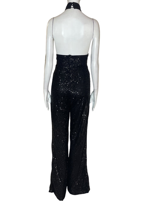 Mono Faeriesty Brillo Lentejuela Cuello v Negro - Talla L