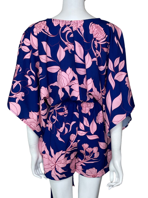 Romper Michelle Forero Estampado Floral Azul - Talla S