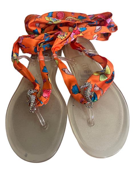 Zapato Inc Sandalia Romana Naranja - Talla 7