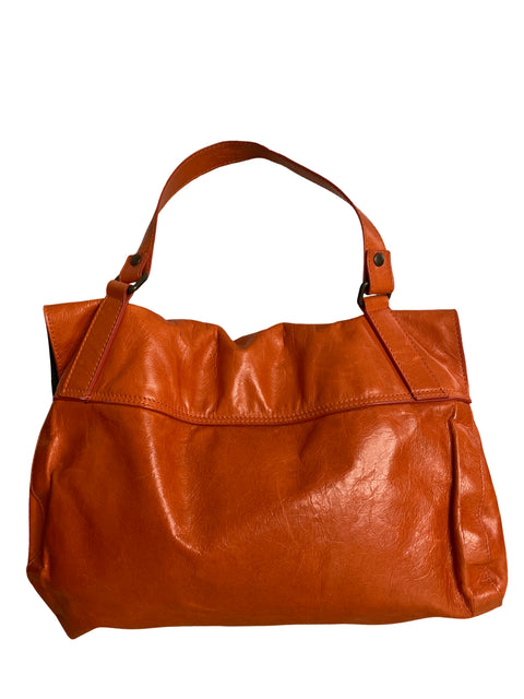Cartera La Tilde Cuero Naranja - Talla U