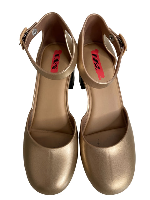 Tacón Melissa Tacón bajo Dorado - Talla 7