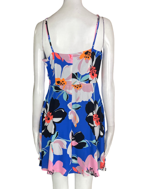 Vestido Express Estampado Tiras Suelto Azul - Talla L