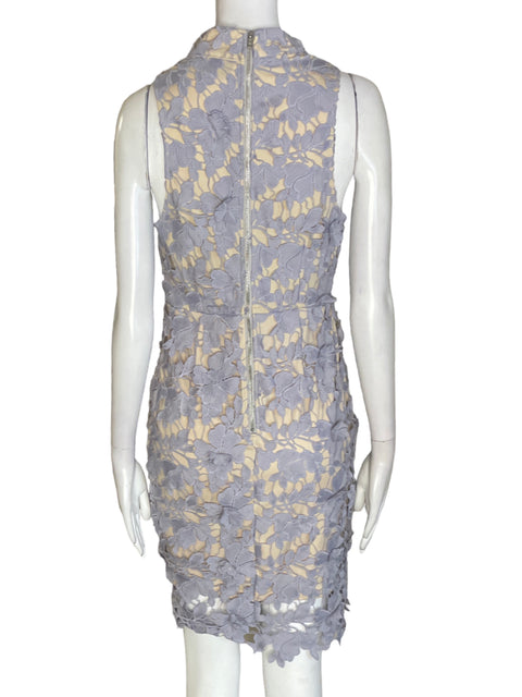 Vestido Angel Biba Mini Sin mangas Morado - Talla 10