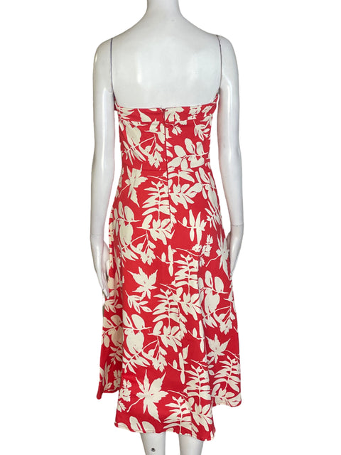 Vestido Jealous Tomato Estampado Floral Strapless Naranja - Talla L