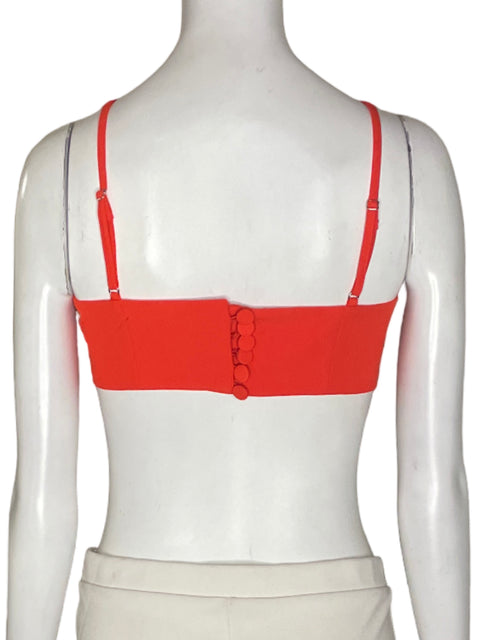 Top Only Tiras Crop Naranja - Talla 38