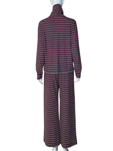 Conjunto Donni Rayas Rojo - Talla S
