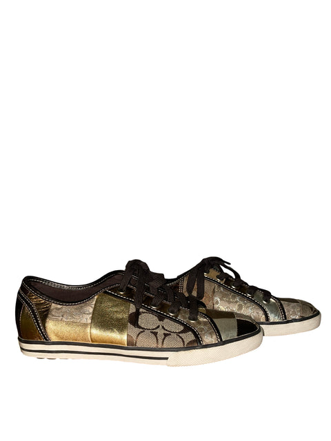 Zapatilla Coach Canvas Cordones - Talla 7.5