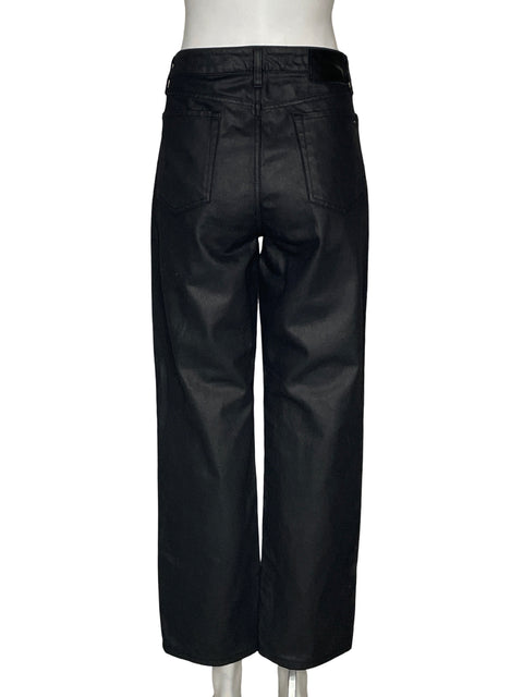 Pantalón Tommy Hilfiger Satinado Negro - Talla 28