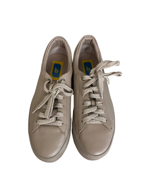 Zapatilla Bon Bonite Plataforma Cordones Beige - Talla 40