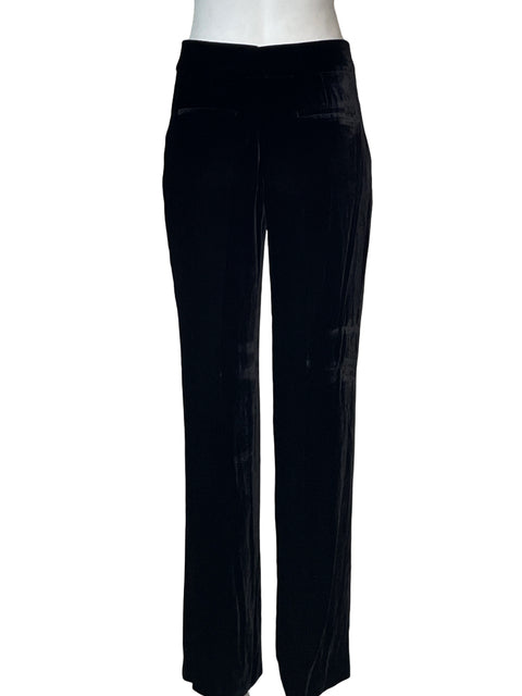 Pantalón Massimo Dutti Terciopelo Negro - Talla 4
