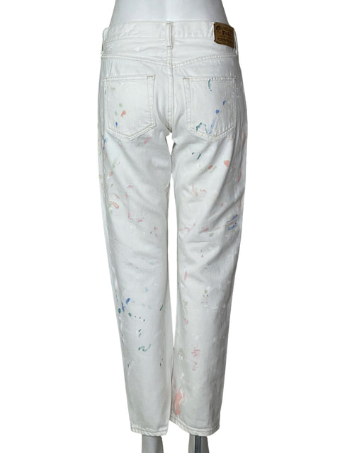 Jean Ralph Lauren Acuarela Recto Blanco - Talla S