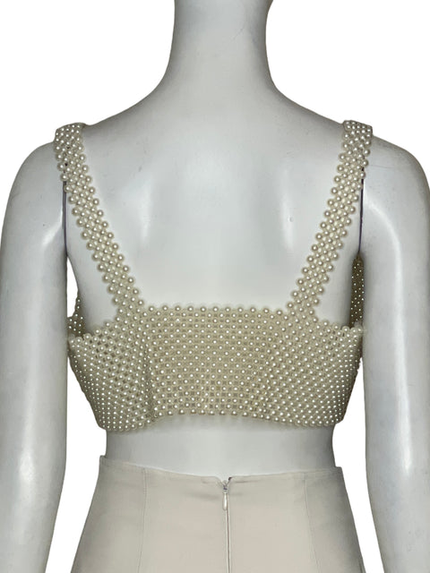 Top Tesoro Tps Perlas Blanco - Talla S