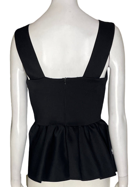 Blusa Michelle Forero Ruchas Sin mangas Negro - Talla M