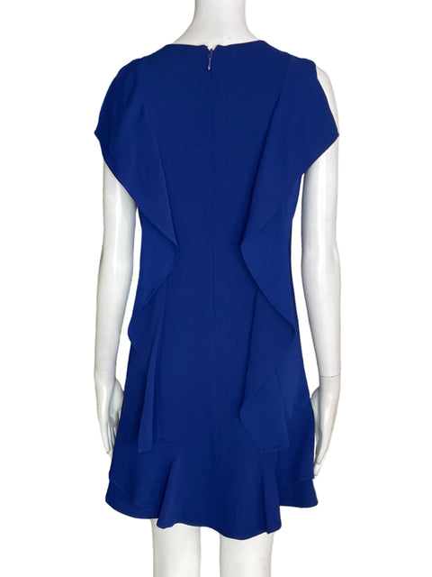 Vestido Bbcg Ruchas Ajustado Azul - Talla XS