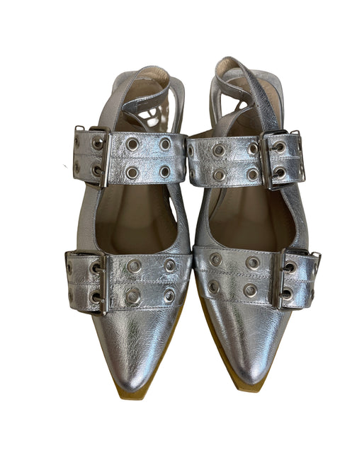 Zapato Made In Colombia Punta cerrada Tiras Plateado - Talla 9