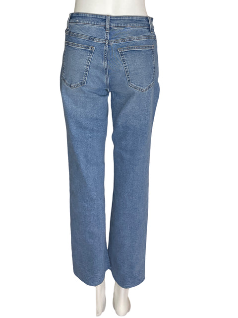Pantalón Mng Recto Wide-leg Azul - Talla 6