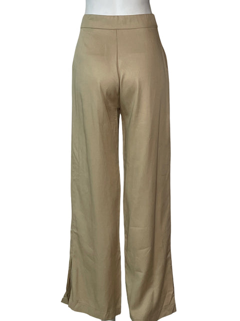 Pantalón Naf Naf Wide-leg Beige - Talla 4