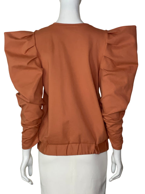 Blusa Padova Mangas Abullonadas Naranja - Talla 8