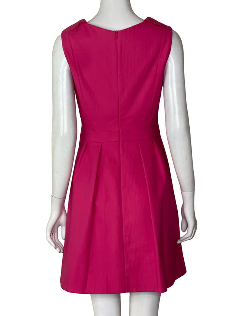 Vestido Karen Millen Plisado Rosado - Talla 6