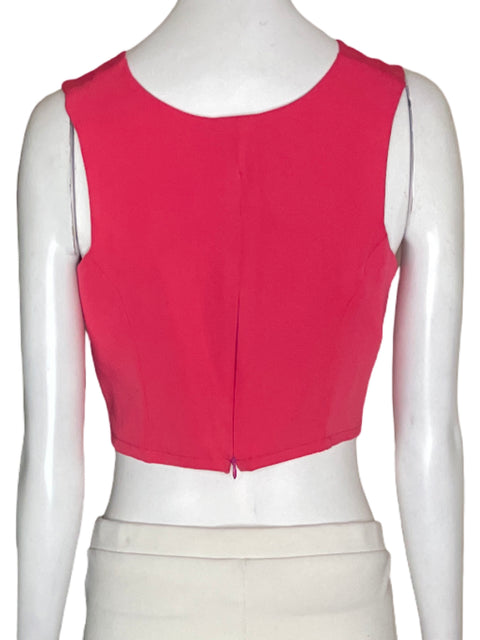 Blusa Salbaut Sin mangas Cuello redondo Rosado - Talla S