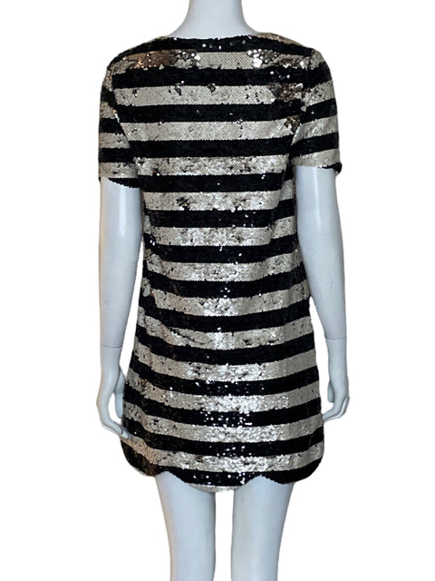 Vestido Sugar + Lips Lentejuelas Mini Negro - Talla S