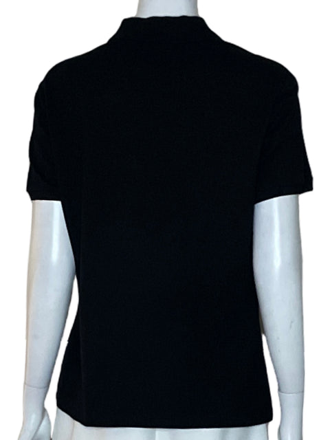 Blusa Lacoste Sumfit Liso Negro - Talla 40