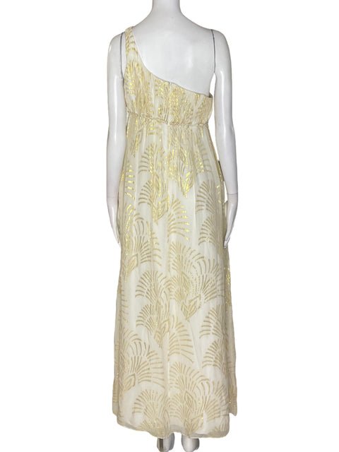 Vestido Tesoro Tps Oneshoulder Estampado Beige - Talla S