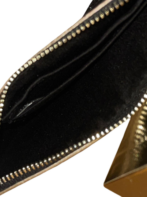 Cartera Coach Sobre Star Glitter Metalizado Negro - Talla U