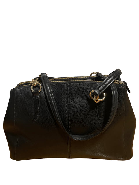 Cartera Coach Christie Carryall Liso Negro - Talla U