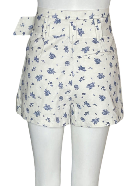Pantalón Sezane Estampado Mini Morado - Talla 34
